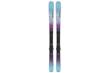 Une paire de skis Salomon Stance 80 avec fixations.